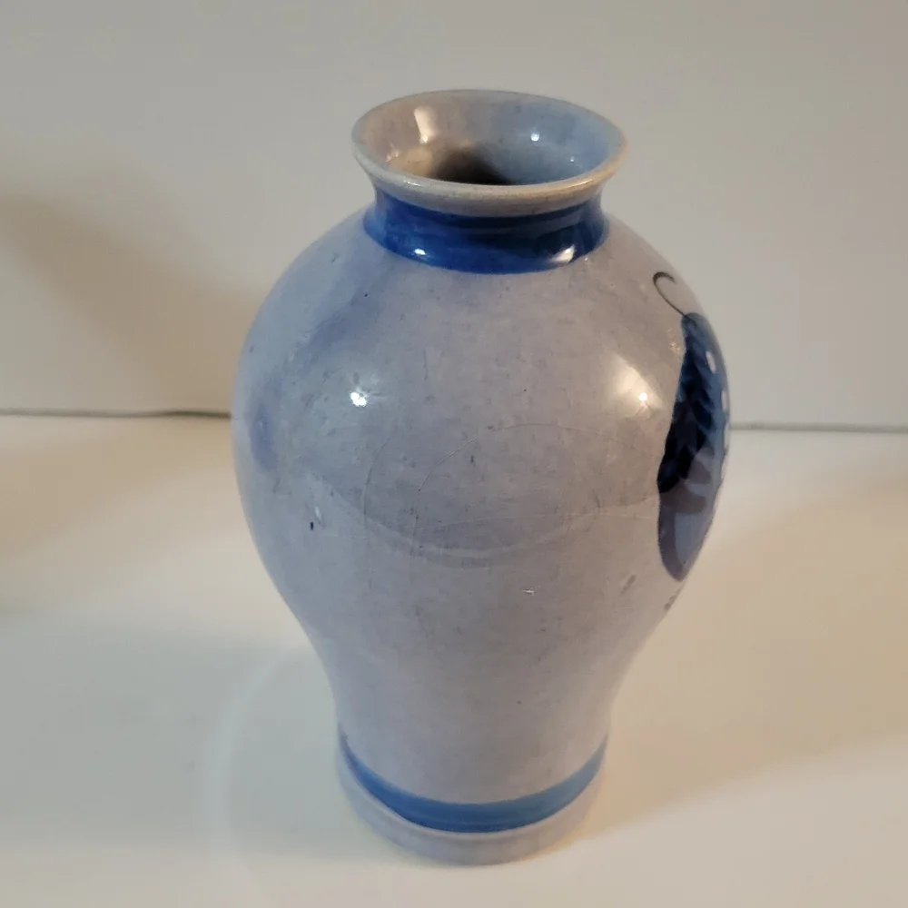 Tonala Mexican Pottery Vase Bird